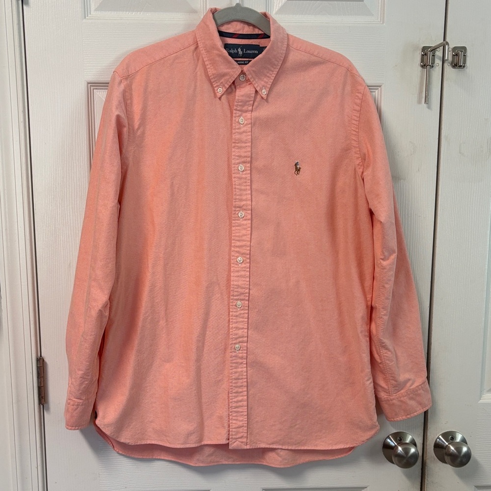 Ralph Lauren Men's light Coral Button-Down Shirt